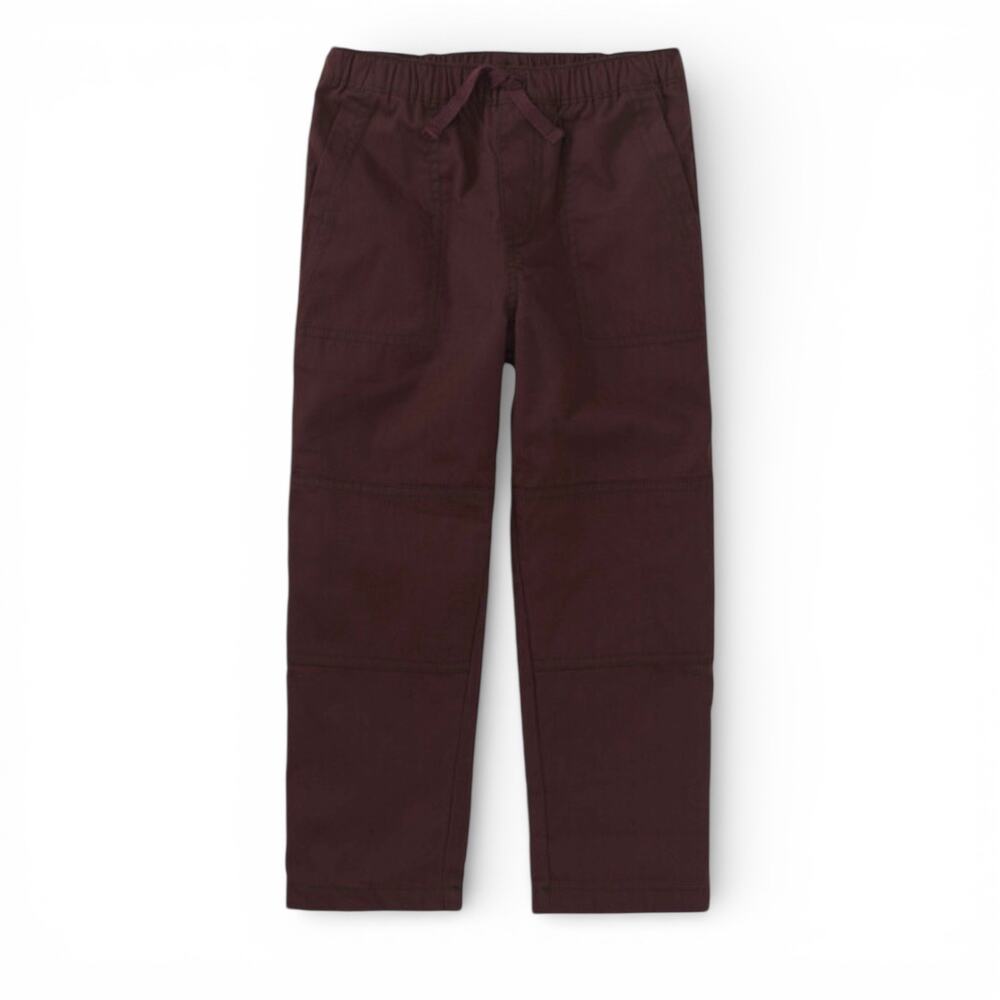 Tea Collection Boys Lined Cotton Canvas Pants Chocolate Brown. Size 3. New. Warm
